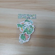  Anvianthor Green Stickers, 50 pcs - Eco-Friendly, Versatile Decorative Stickers for Crafting, Organizing, and Personalizing