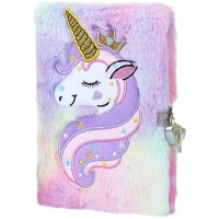 Anvianthor Unicorn Theme Purple Printed Notebook - Magical Design with Lined Pages for Journaling, Writing, and Creativity