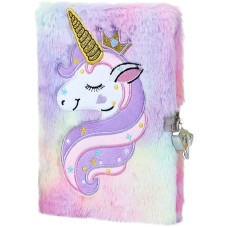 Anvianthor Unicorn Theme Purple Printed Notebook - Magical Design with Lined Pages for Journaling, Writing, and Creativity