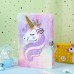 Anvianthor Unicorn Theme Purple Printed Notebook - Magical Design with Lined Pages for Journaling, Writing, and Creativity