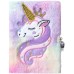 Anvianthor Unicorn Theme Purple Printed Notebook - Magical Design with Lined Pages for Journaling, Writing, and Creativity